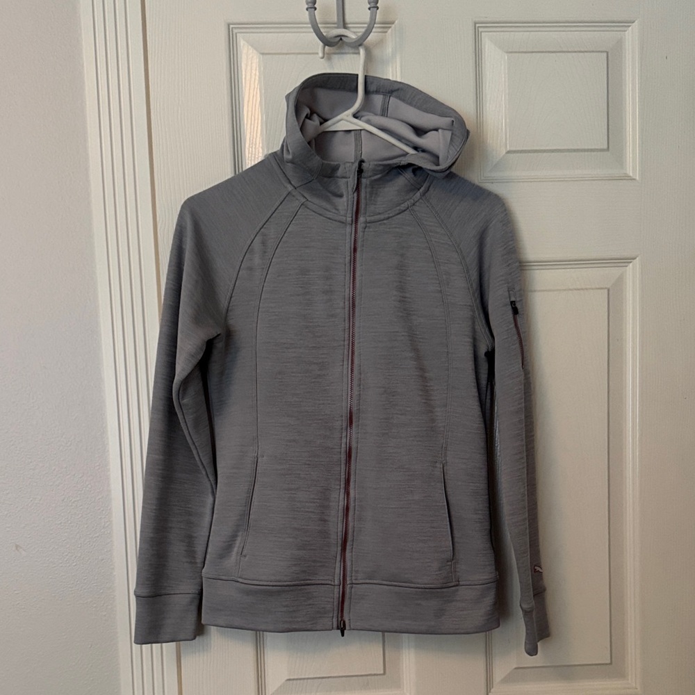 Gray Puma Hooded Jacket